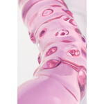 Двусторонний фаллоимитатор Sexus Glass, стекло, розовый, 20,5 см