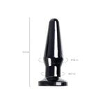 Анальная втулка TOYFA POPO Pleasure Gemini β, TPE, черная, 12,4 см