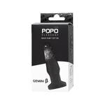 Анальная втулка TOYFA POPO Pleasure Gemini β, TPE, черная, 12,4 см