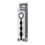 Анальная цепочка Toyfa A-toys S, силикон, черный, 19,5см