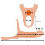 Силиконовый полый страпон на ремнях Silicone Strap-on by You2Toys
