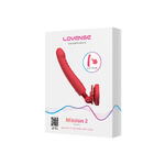 Дилдо-вибратор LOVENSE Mission 2 с технологией Touch-Sense, силикон, красный, 20 см