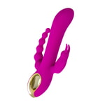 Тройной вибратор A-Toys by TOYFA TRINNY, силикон, фиолетовый, 21,5 см
