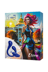 Многофункциональный вибратор L'Eroina APP ETERN с пультом и APP, силикон, синий, 23 см