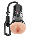 Мастурбатор вагина в тубе с вакуумной помпой Wet Pussies, Super Sucker XXL Stroker